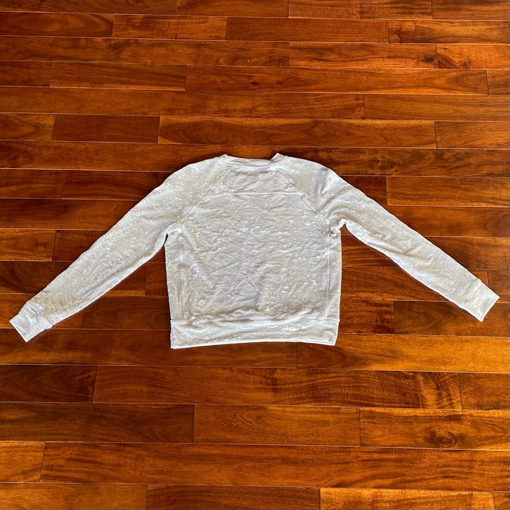 Lululemon Warm Down Crew Crushed Velvet - Chrome - Size 6
